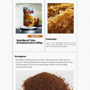 Gula Merah Kristal Premium - 250gr
