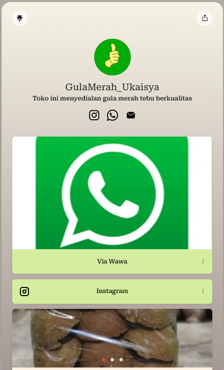 Linktree Gula Merah UKAISYA